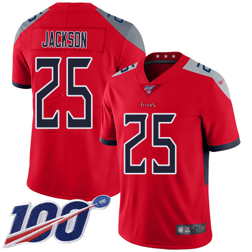 Tennessee Titans Limited Red Men Adoree Jackson Jersey NFL Football 25 100th Season Inverted Legend